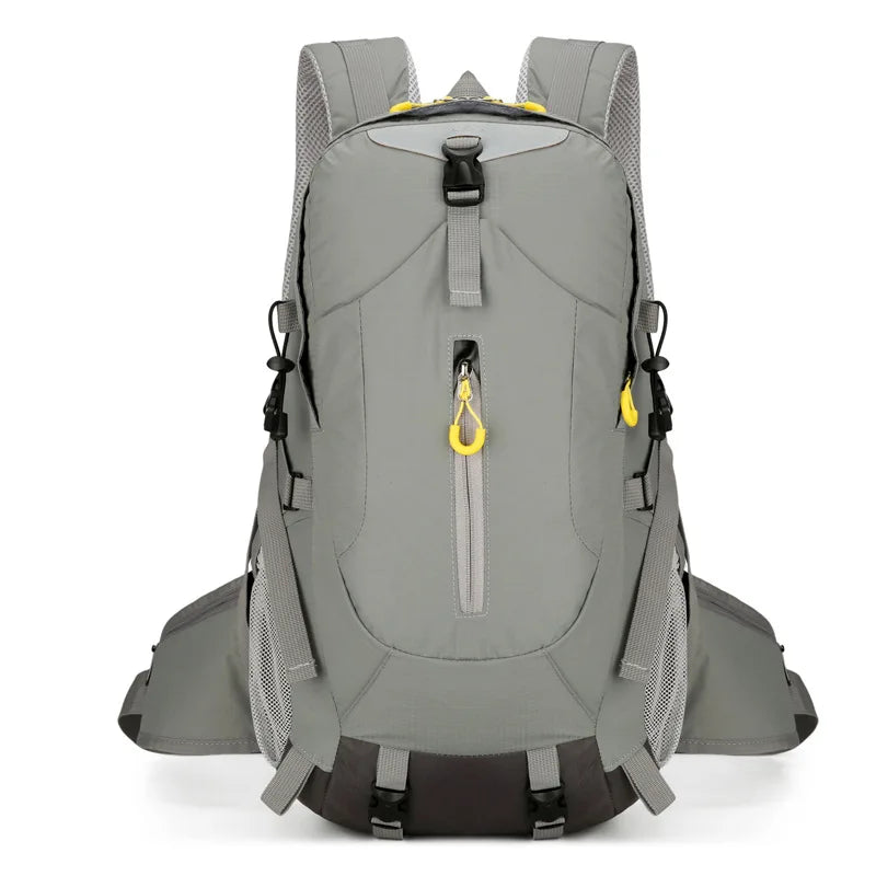 Large capacity outdoor hiking backpack by Corporación Turística, green, with multiple compartments for outdoor adventures.