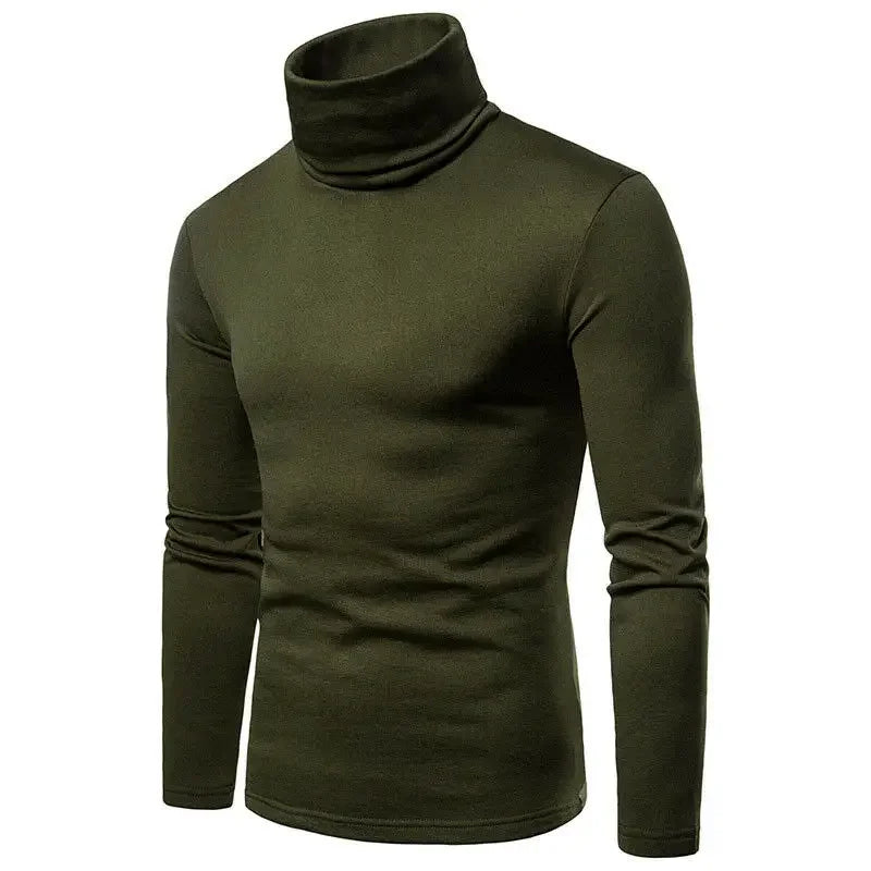 Men's high-neck sweater by Corporación Turística, casual thermal long-sleeve jumper, fitted and elastic for fall and winter wear.