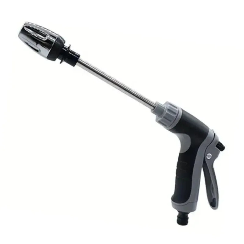 High-pressure water gun by Corporación Turística for car and garden cleaning, showing a durable exterior and adjustable nozzle.