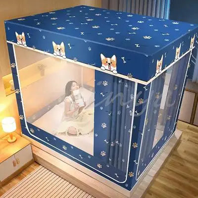 Mosquitera para cuna Yurta Mongol infantil de Corporación Turística, con soporte y barra anti-caída en tamaño de 1.5m o 1.8m.