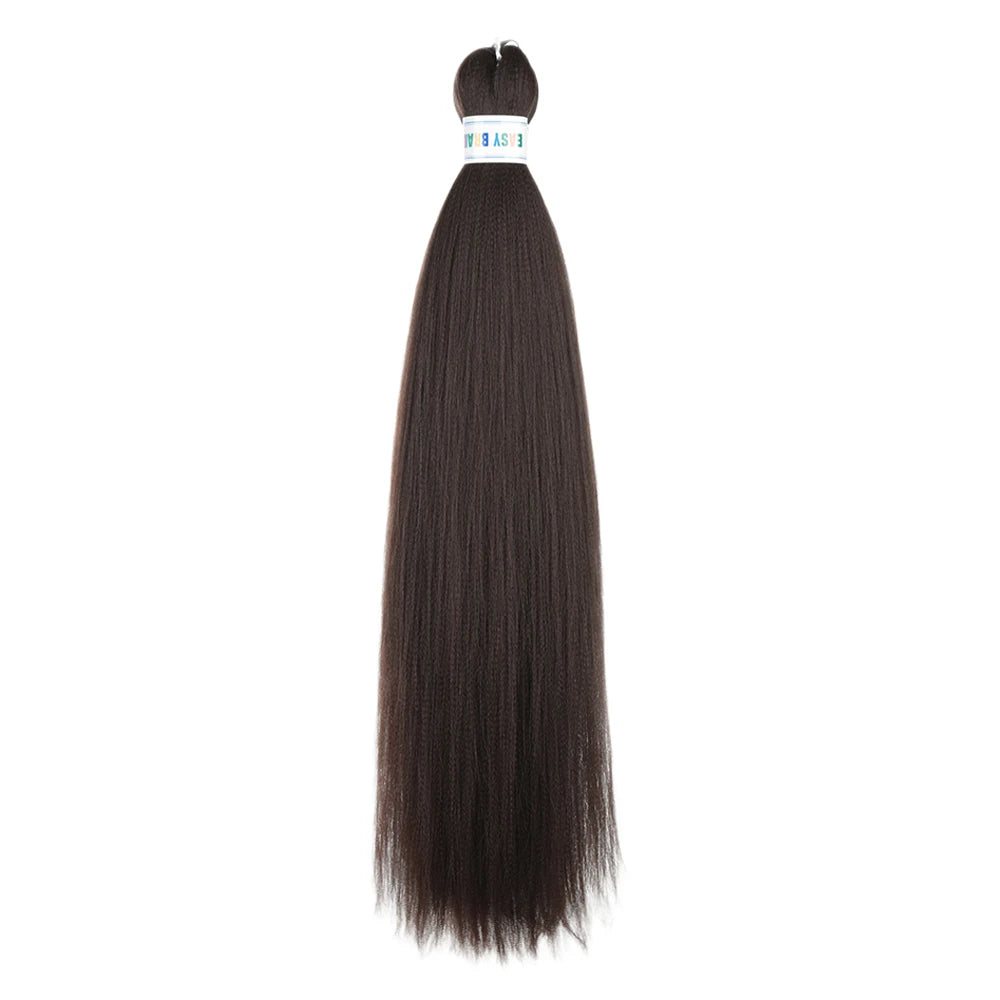 Blue ombre synthetic Kanekalon hair extensions by Corporación Turística, 26 inches, three-piece set, pre-stretched for easy styling.
