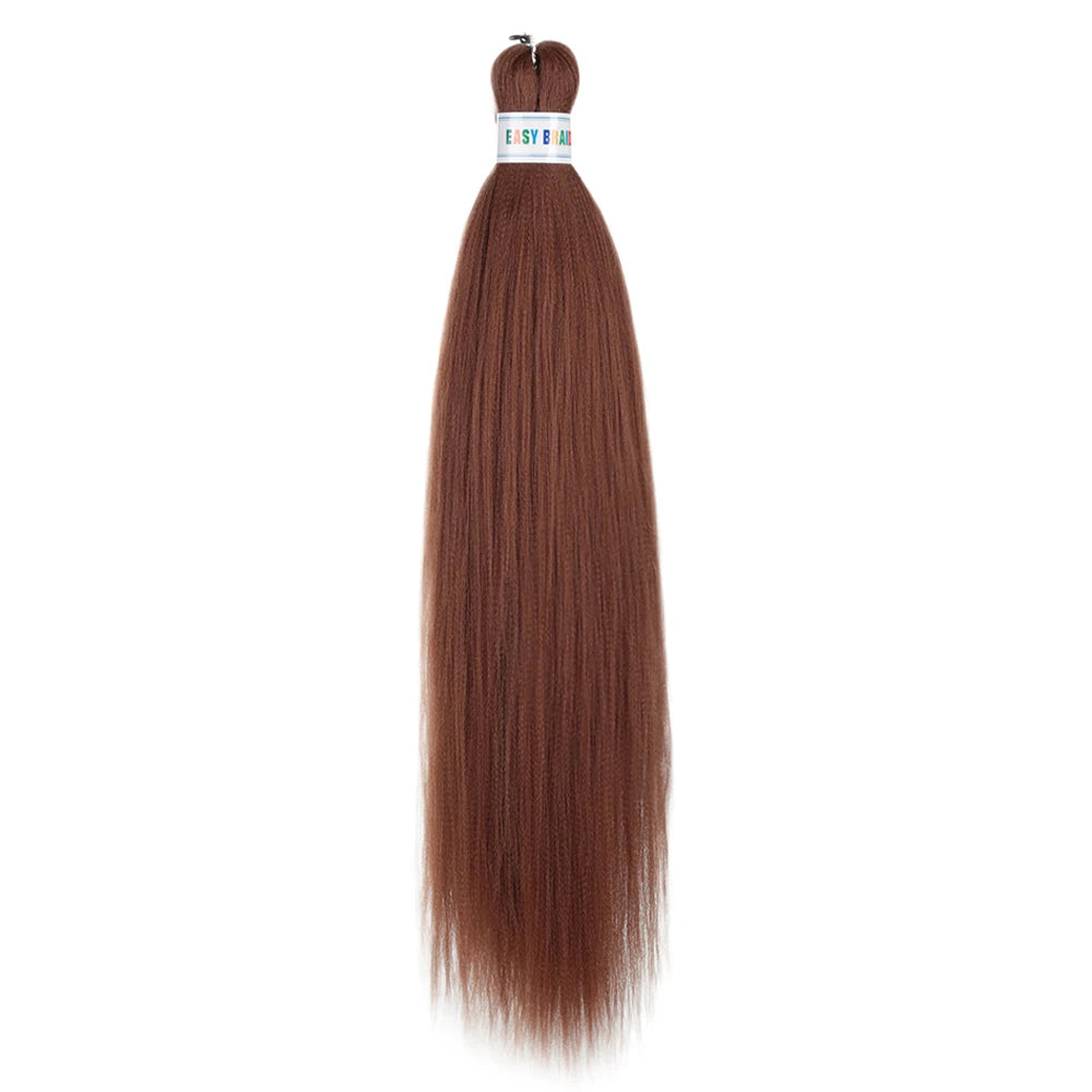 Blue Ombre Kanekalon synthetic hair extensions by Corporación Turística, 26 inches long, three-piece set, pre-stretched design.