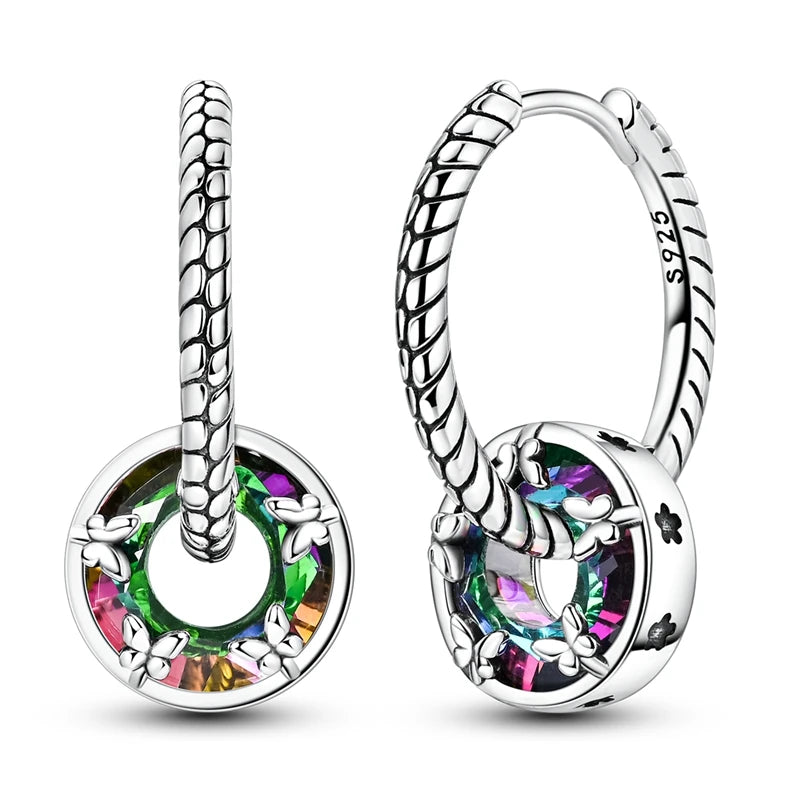 Silver 925 hoop earrings from Corporación Turística featuring original round design and polished finish.