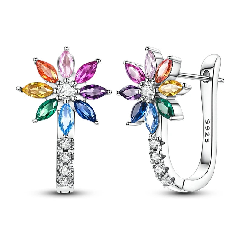 Silver 925 hoop earrings from Corporación Turística, stylish and original jewelry with a classic hoop design.