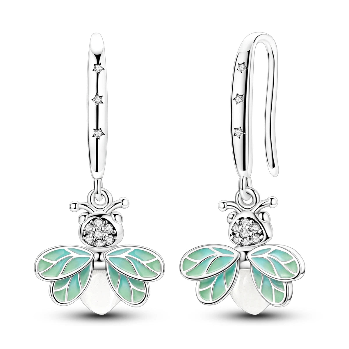 Sterling silver 925 women's drop earring featuring a teardrop design, elegant jewelry by Corporación Turística.