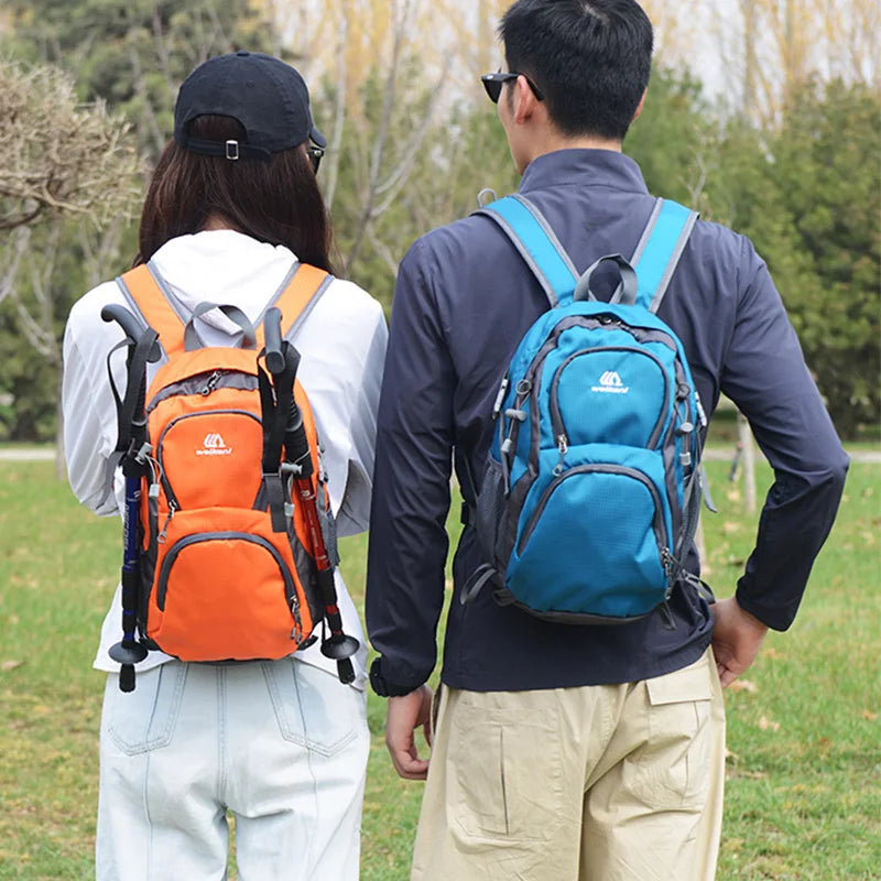 Lightweight travel backpack by Corporación Turística in lake blue, ideal for men, women, and kids for versatile use.