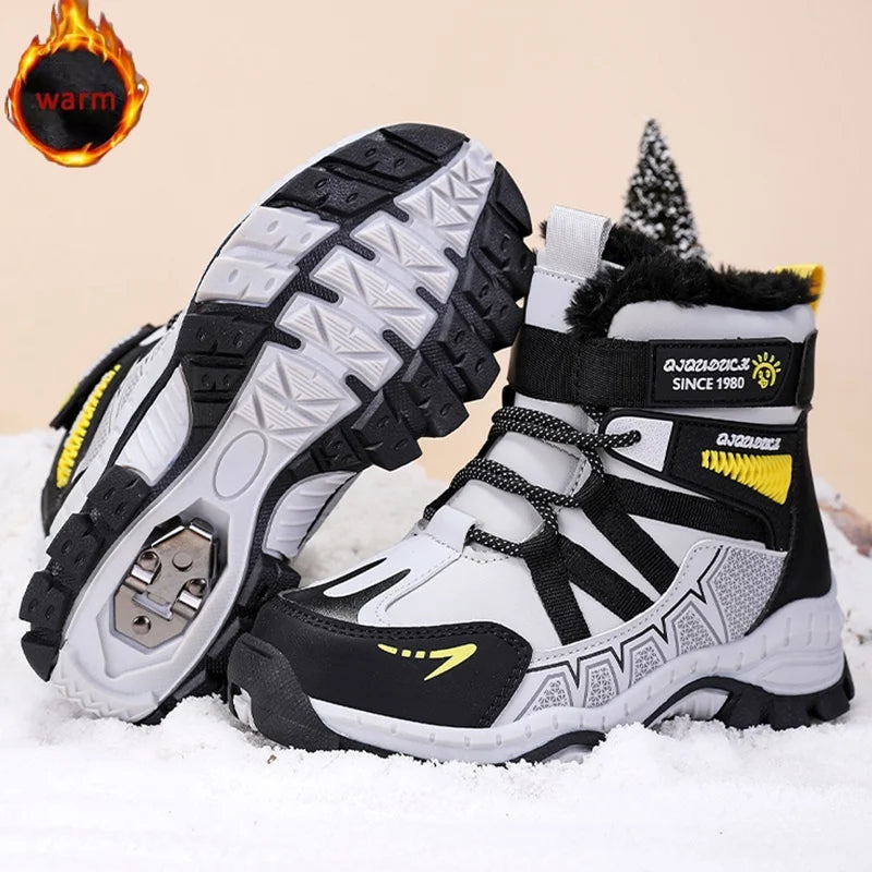 Children's outdoor winter snow boots by Corporación Turística, stylish and warm for kids' winter outdoor activities.