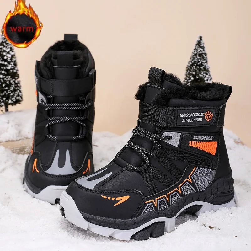 Children's outdoor winter snow boots by Corporación Turística, stylish and warm for kids' winter outdoor activities.