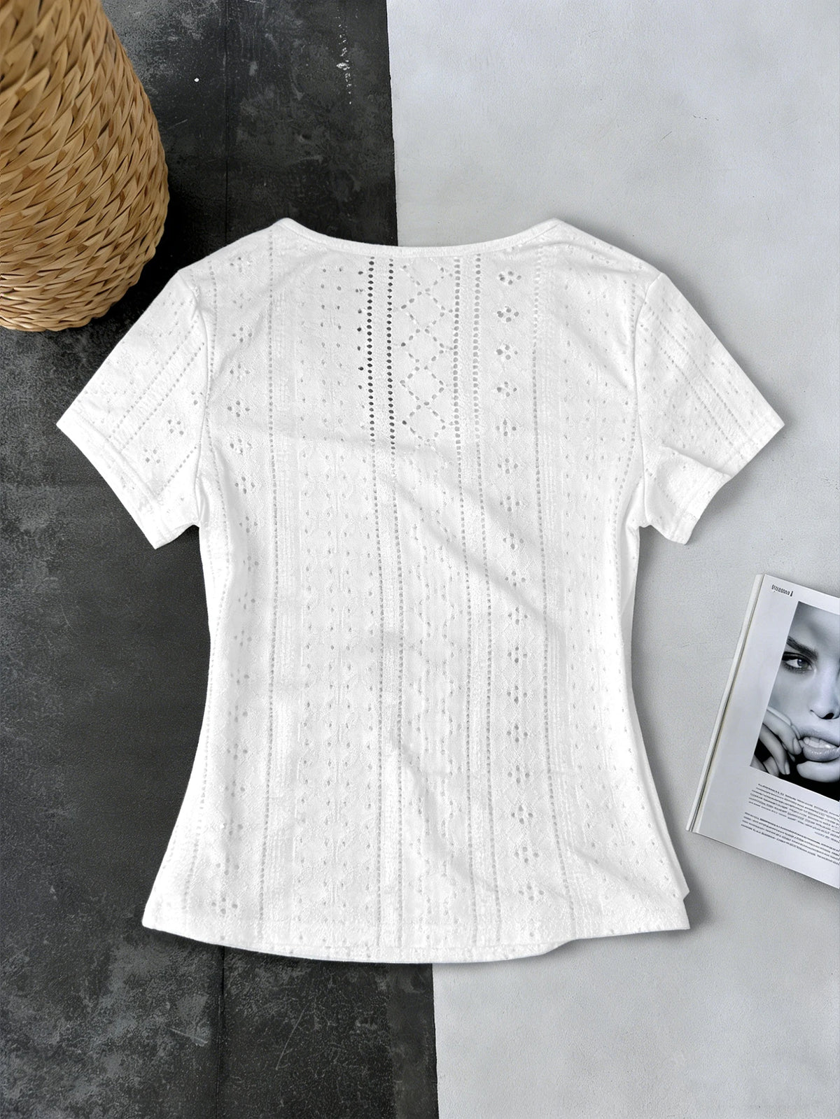 Light brown women's short-sleeve T-shirt by Corporación Turística, casual top with a comfortable fit and classic style.