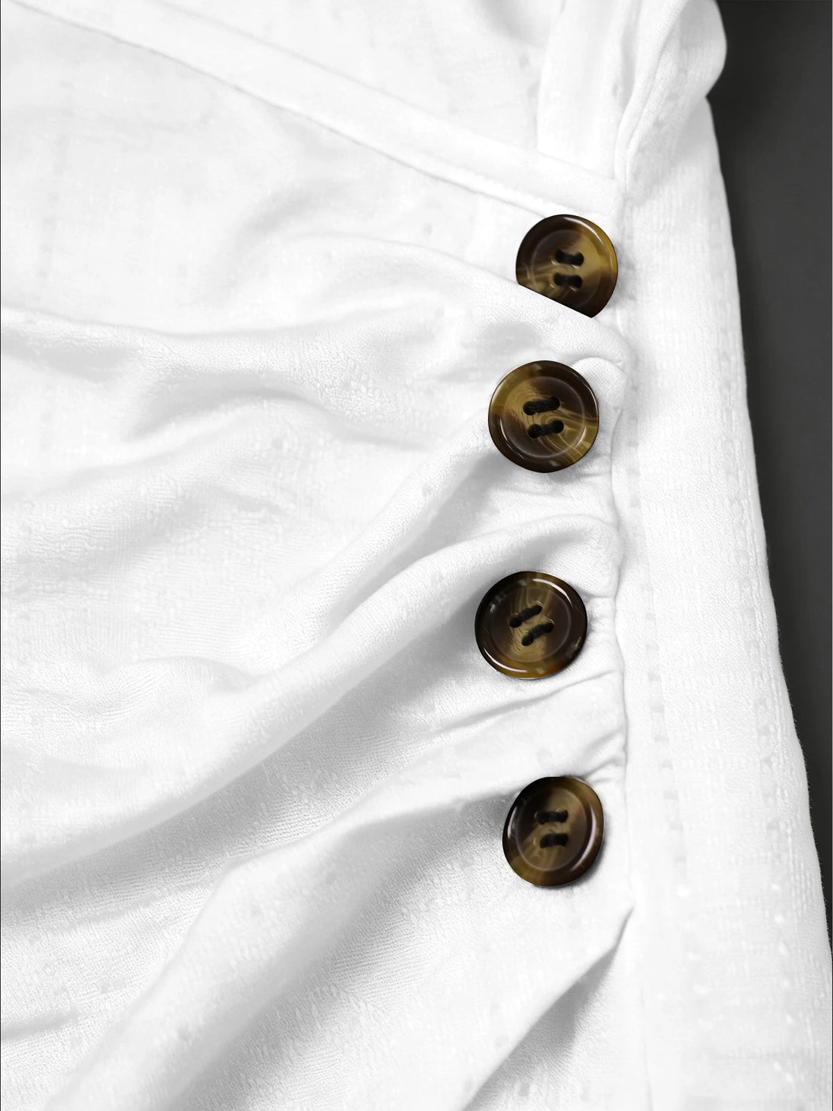 Light brown women's short-sleeve T-shirt by Corporación Turística with a comfortable fit and simple design.
