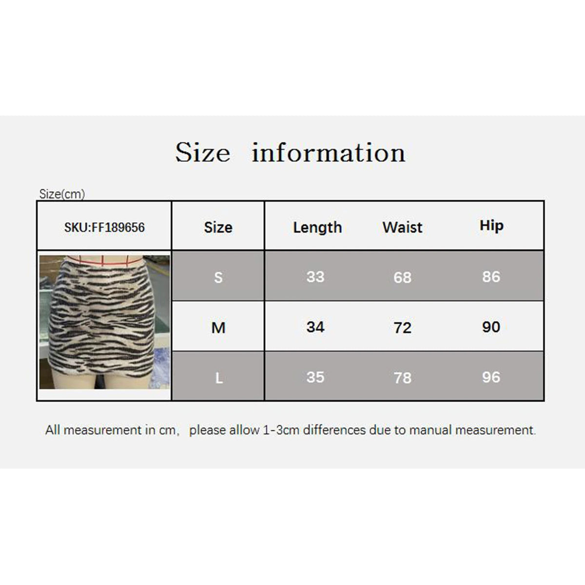 Mini skirt with zebra print and shiny sequins, stylish fashion piece from Corporación Turística featuring bold animal print and glitter accents.