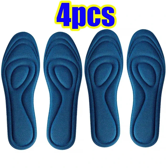 Orthopedic memory foam insoles for shoes by Corporación Turística, showing cushioned arch support and breathable design.