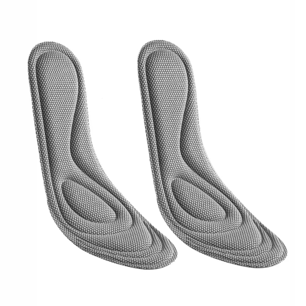 Orthopedic memory foam insoles by Corporación Turística designed for comfortable fit in shoes, suitable for foot support.
