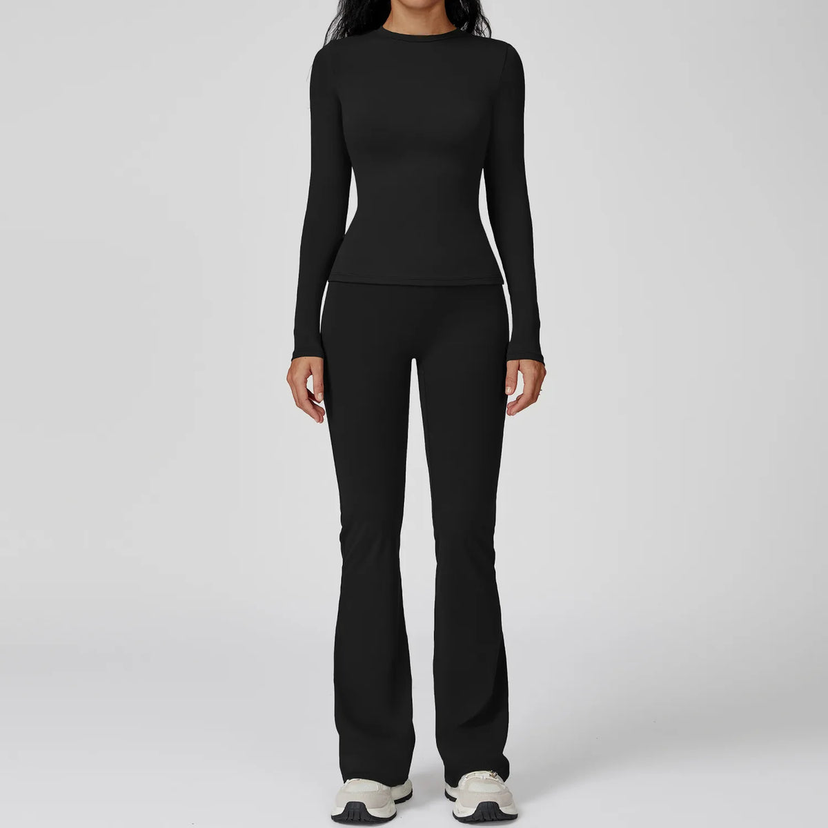 Mocha brown yoga set, 2-piece sportswear from Corporación Turística, 3XL, comfortable athletic clothing for exercise.