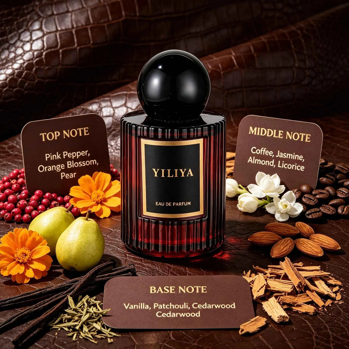 Box of men's cologne surprise set by Corporación Turística, featuring a randomly selected bottle of men's fragrance.
