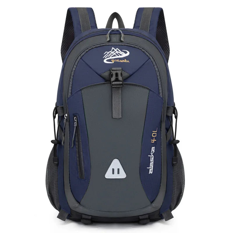 Black multifunctional sports backpack by Corporación Turística, breathable design, 12-inch size, ideal for travel and daily use.