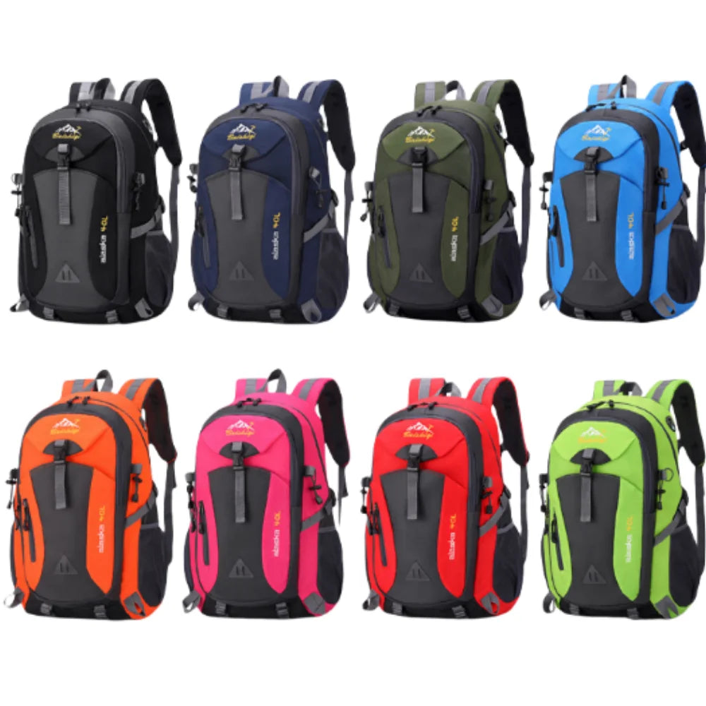 Black multifunctional sports backpack by Corporación Turística, breathable design, 12-inch size, ideal for outdoor and athletic use.