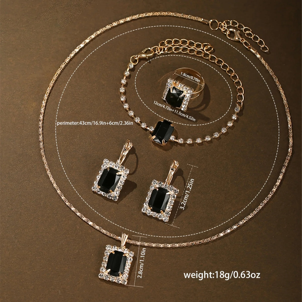 Set of 6 elegant women's watches in black by Corporación Turística, featuring modern and casual designs.