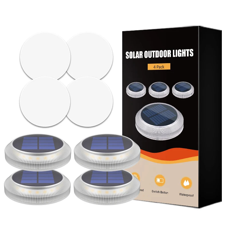 Exterior solar pathway lights from Corporación Turística, cool white LED outdoor solar lighting for garden pathways.