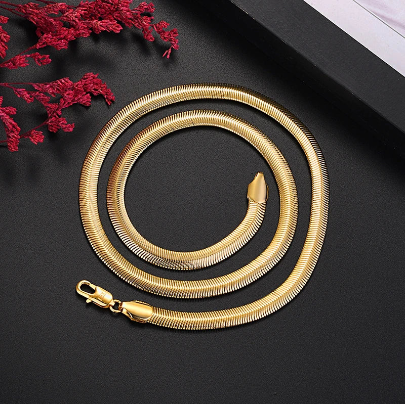 Gold-plated 18K Marca Popular silver necklace, 60 cm (24 inches), made of 925 sterling silver, displayed on a plain background.