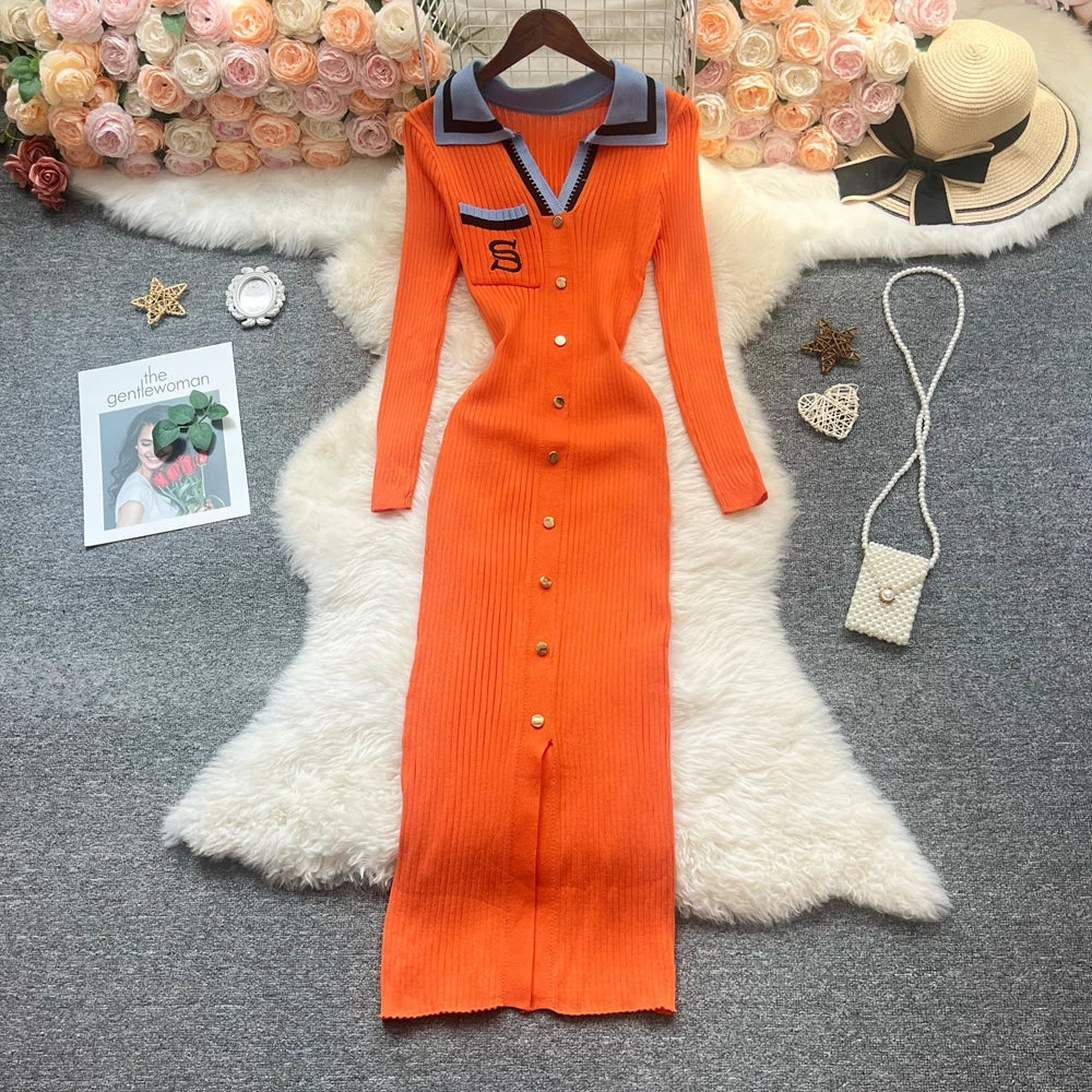 Orange YuooMuoo summer woven dress for women, casual style, lightweight fabric, perfect for warm weather, size universal.