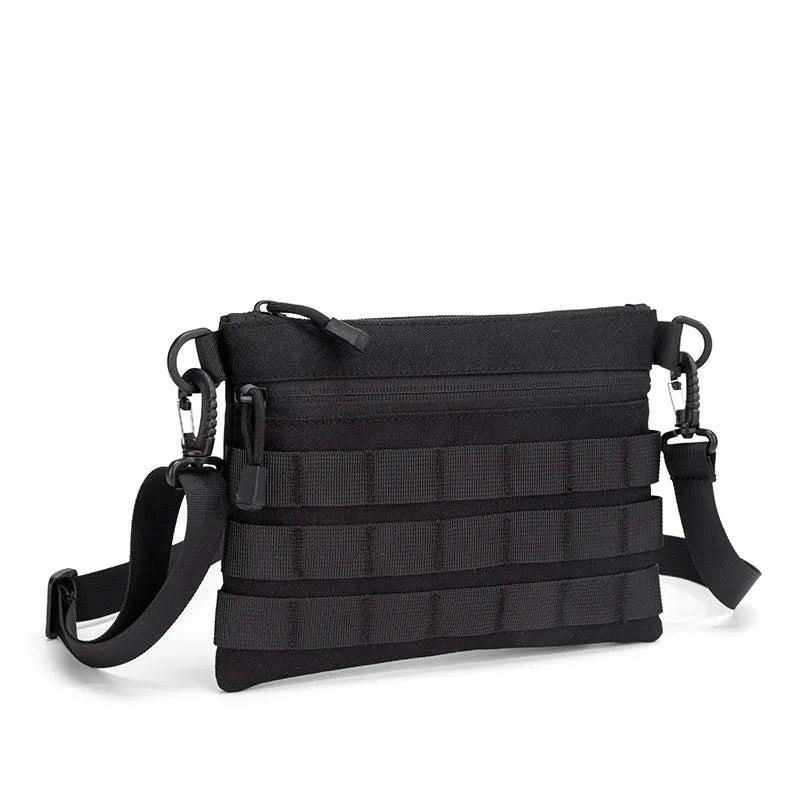 Mini tactical outdoor bag by Corporación Turística, featuring multiple compartments and durable design for outdoor use.