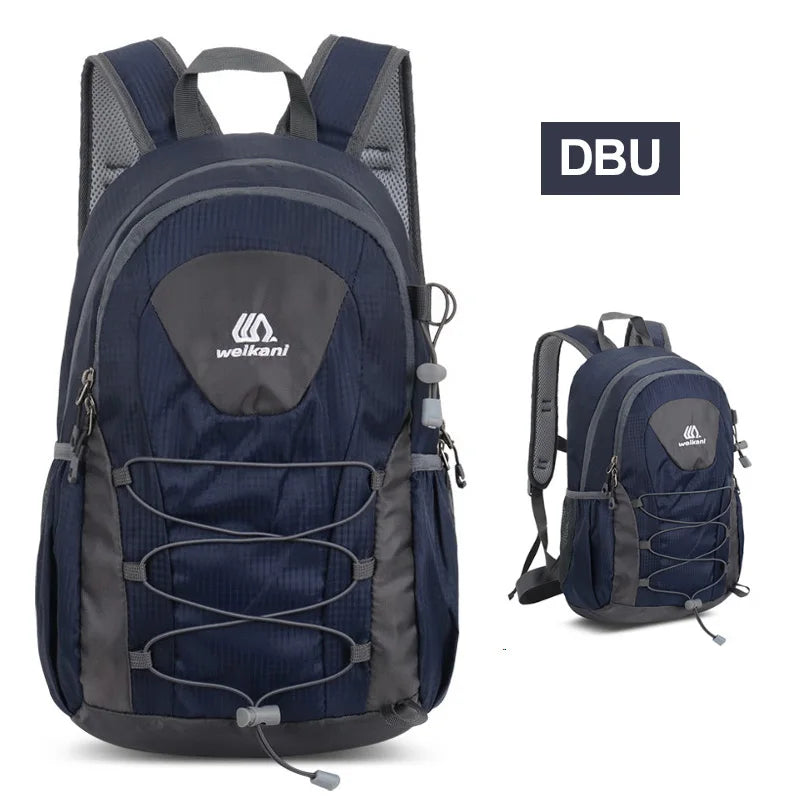 Camping backpack and travel bag for hiking by Corporación Turística, durable outdoor gear with multiple compartments.
