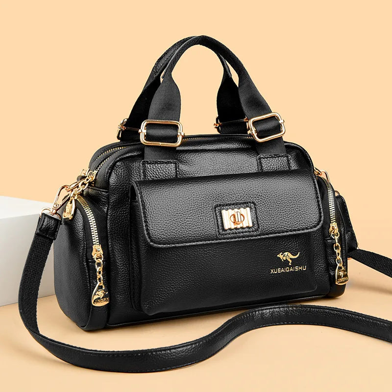 Luxury designer handbag and shoulder bag by Corporación Turística, in elegant purple with stylish details.
