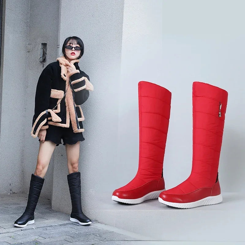 Women's winter snow boots 2026 by Corporación Turística, warm fleece-lined leather boots with sturdy soles.