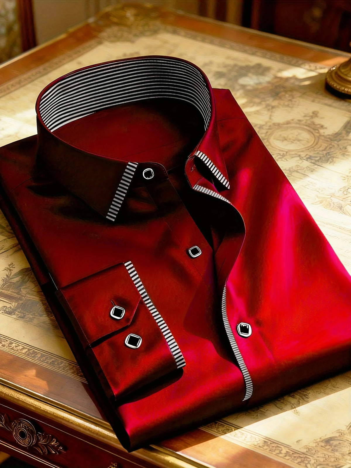Men's 2025 patchwork shirt by Corporación Turística featuring vibrant fabric patches and a modern, stylish design.