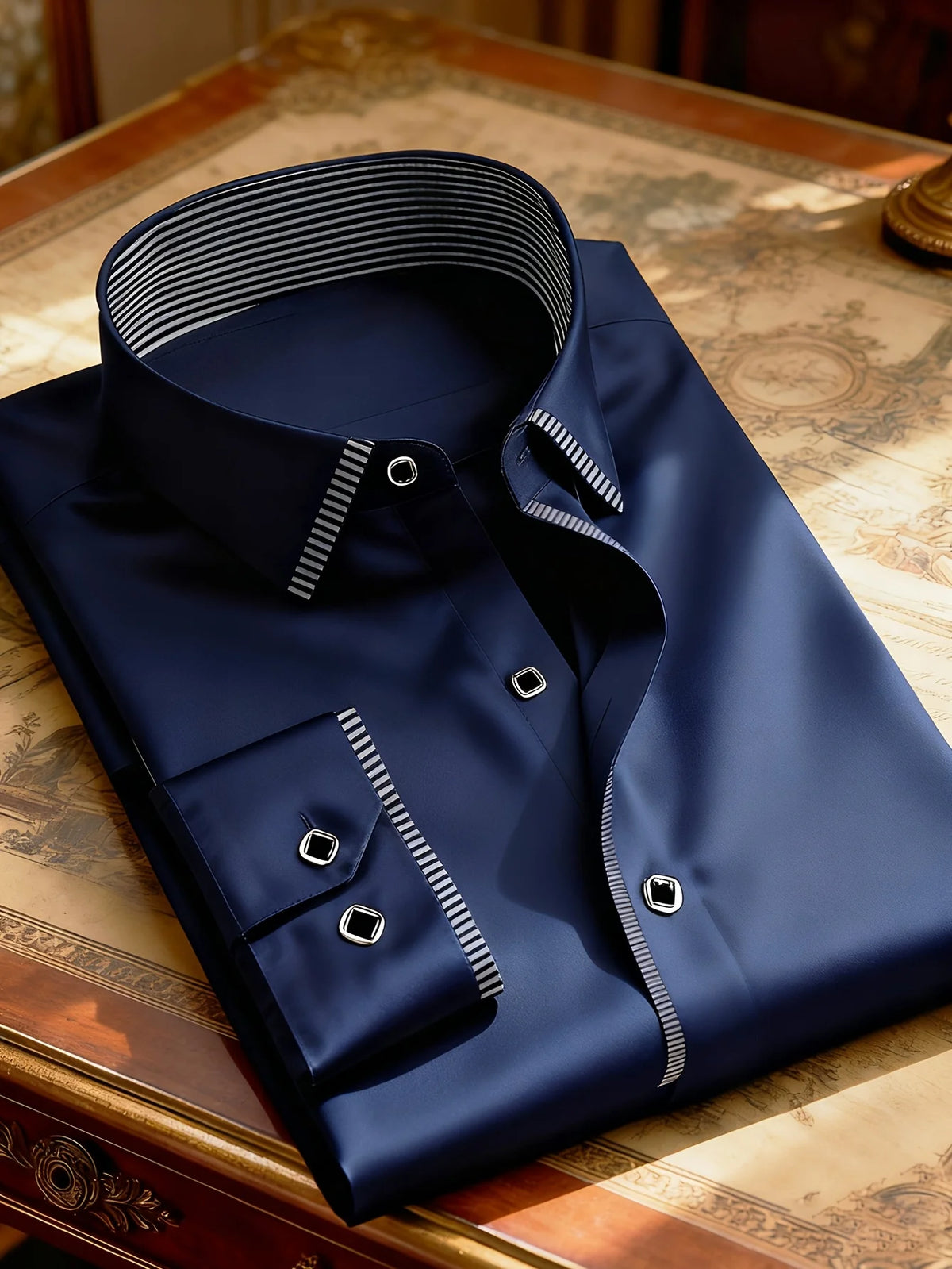 Men's 2025 patchwork shirt by Corporación Turística, featuring a trendy, colorful design and modern fit.