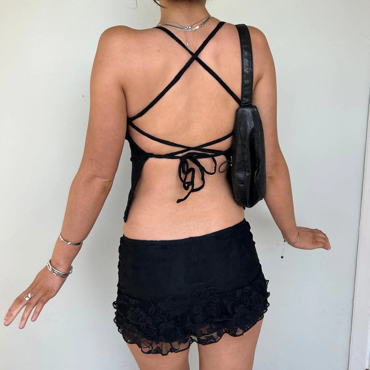 Red women's summer 2-piece set by Corporación Turística featuring a short crop top and matching bottoms.
