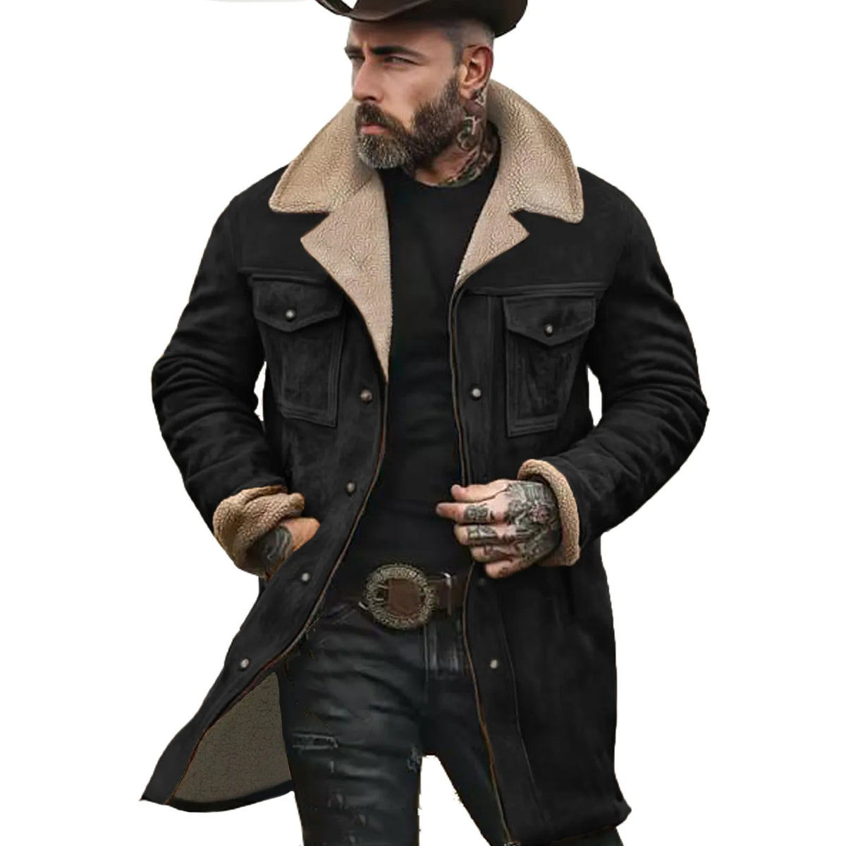Men's green military-style Ante jacket by Corporación Turística, featuring multiple pockets, perfect for autumn and winter streetwear.