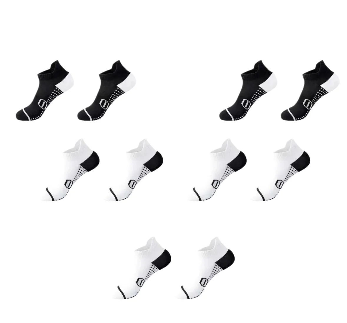 Professional running socks for men and women by Corporación Turística, made of breathable mesh for comfort during exercise.