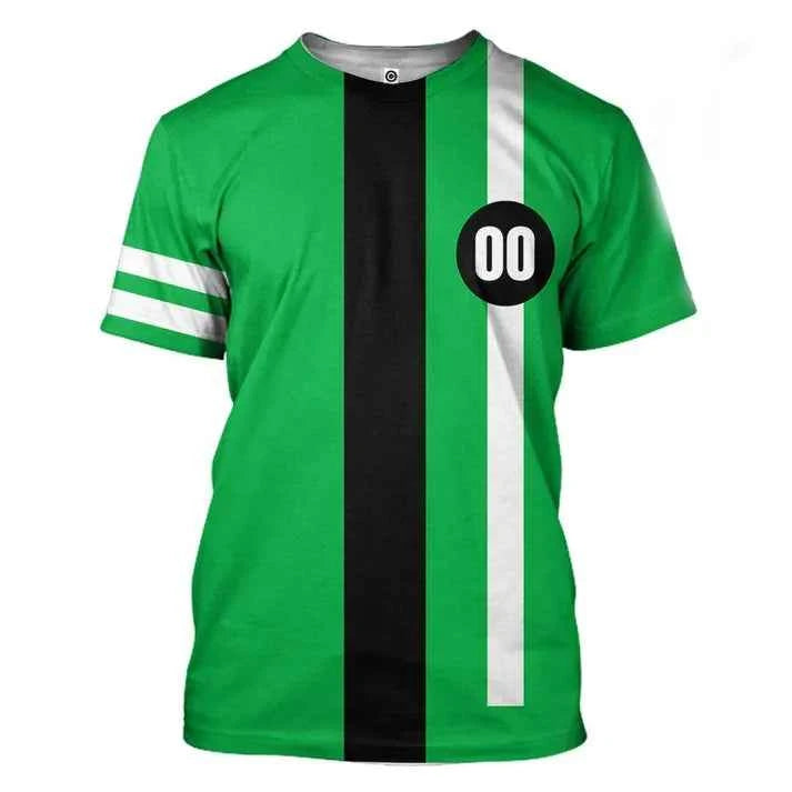 Ben 10 Omnitrix 3D anime graphic t-shirt by Corporación Turística, featuring Harajuku Y2K style and vibrant design.