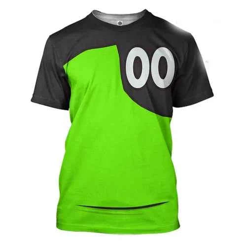 Ben 10 Omnitrix 3D anime graphic T-shirt by Corporación Turística, featuring Harajuku Y2K style and vibrant design.