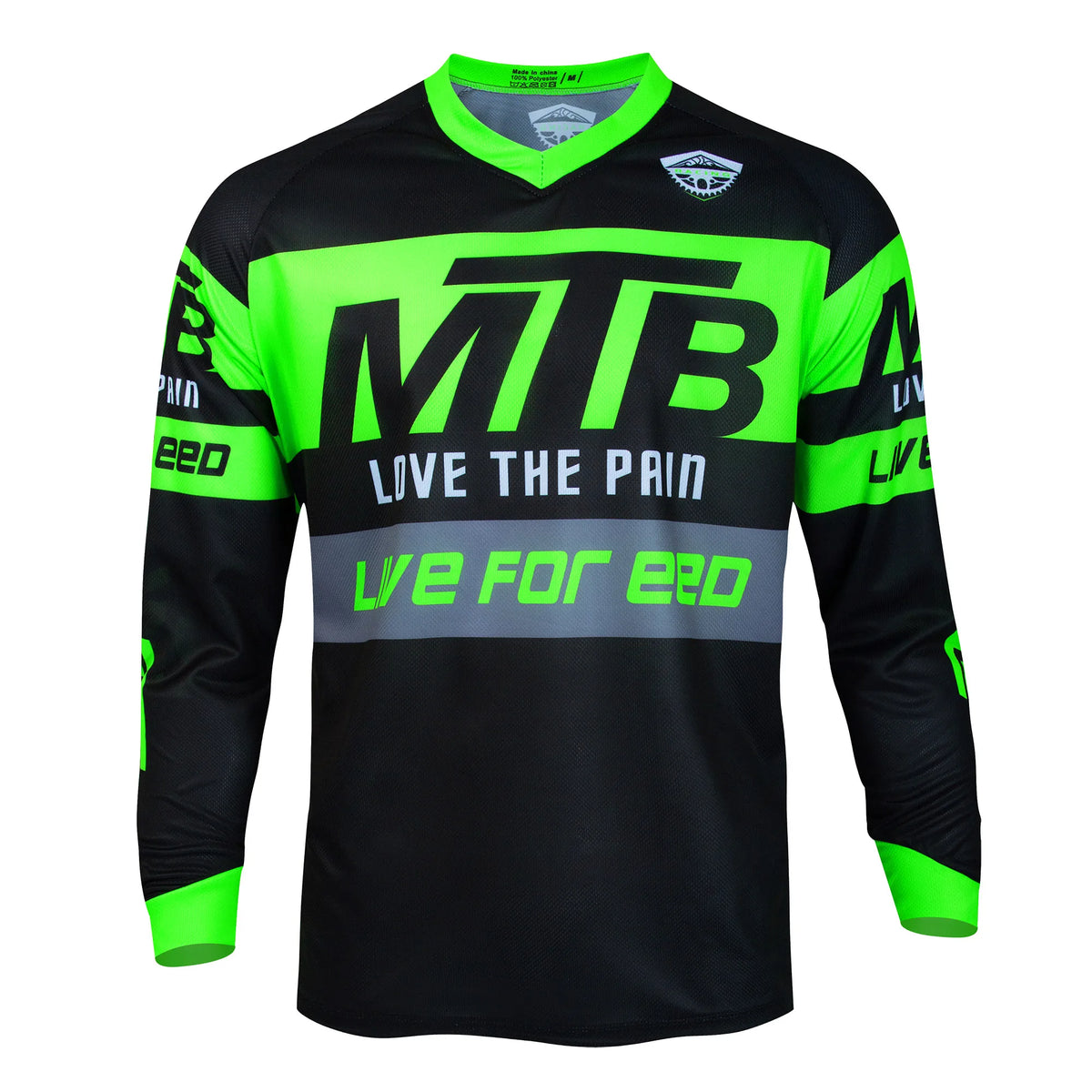 Men's Descenso Pro Jersey for MTB cycling, breathable, quick-drying, lightweight sportswear from Corporación Turística.