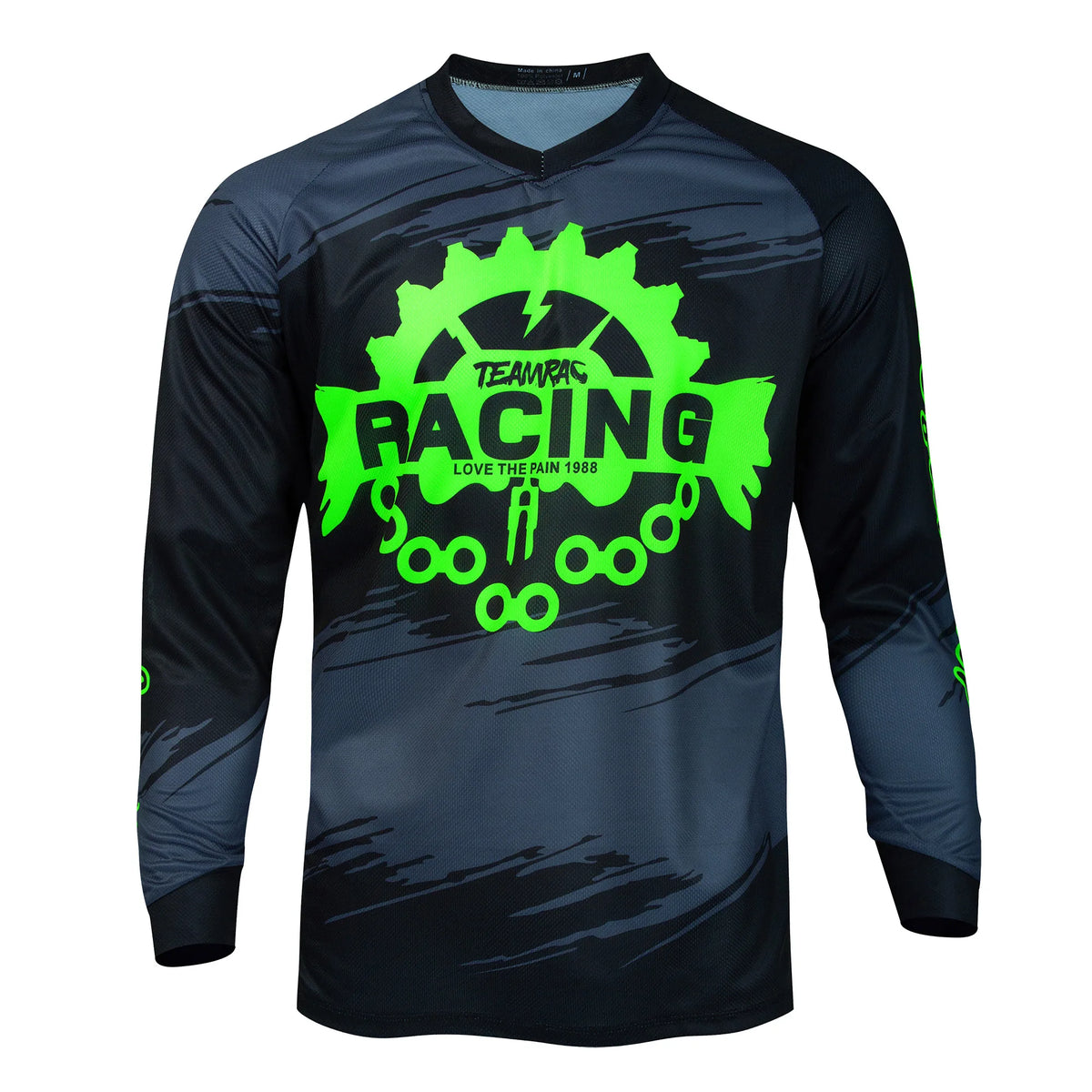 Jersey Descenso Pro Hombre 2025 MTB Corporación Turística, breathable, quick-drying cycling jersey with front zipper and vibrant design.