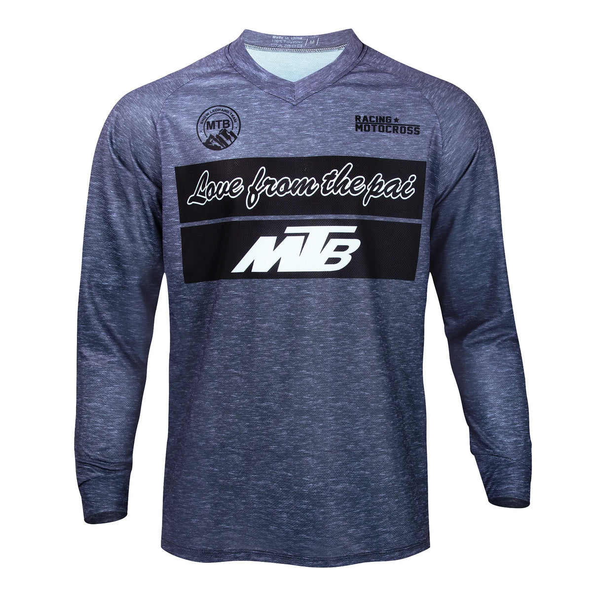 Men's Descenso Pro Jersey for MTB cycling, breathable, quick-drying sportswear with vibrant design by Corporación Turística.
