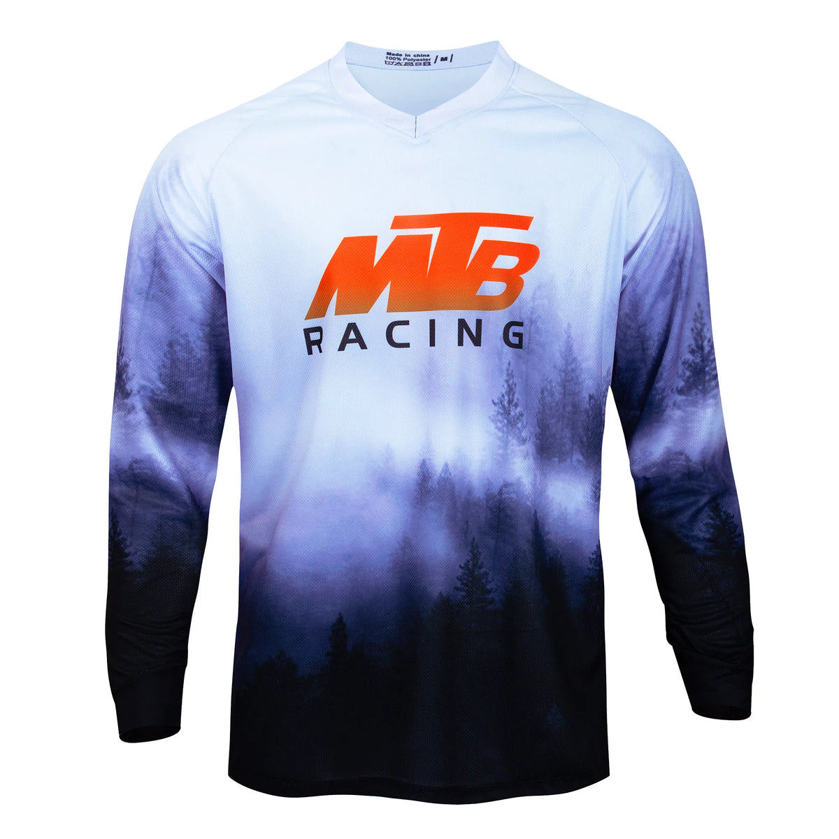 Jersey Descenso Pro Hombre 2025 MTB, breathable, quick-drying cycling jersey in vibrant colors, ideal for mountain bike races.