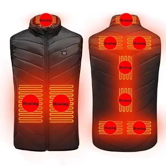 Corporal Turística heated thermal vest with 21-zone heat, electric USB jacket for men and women, warm winter clothing.