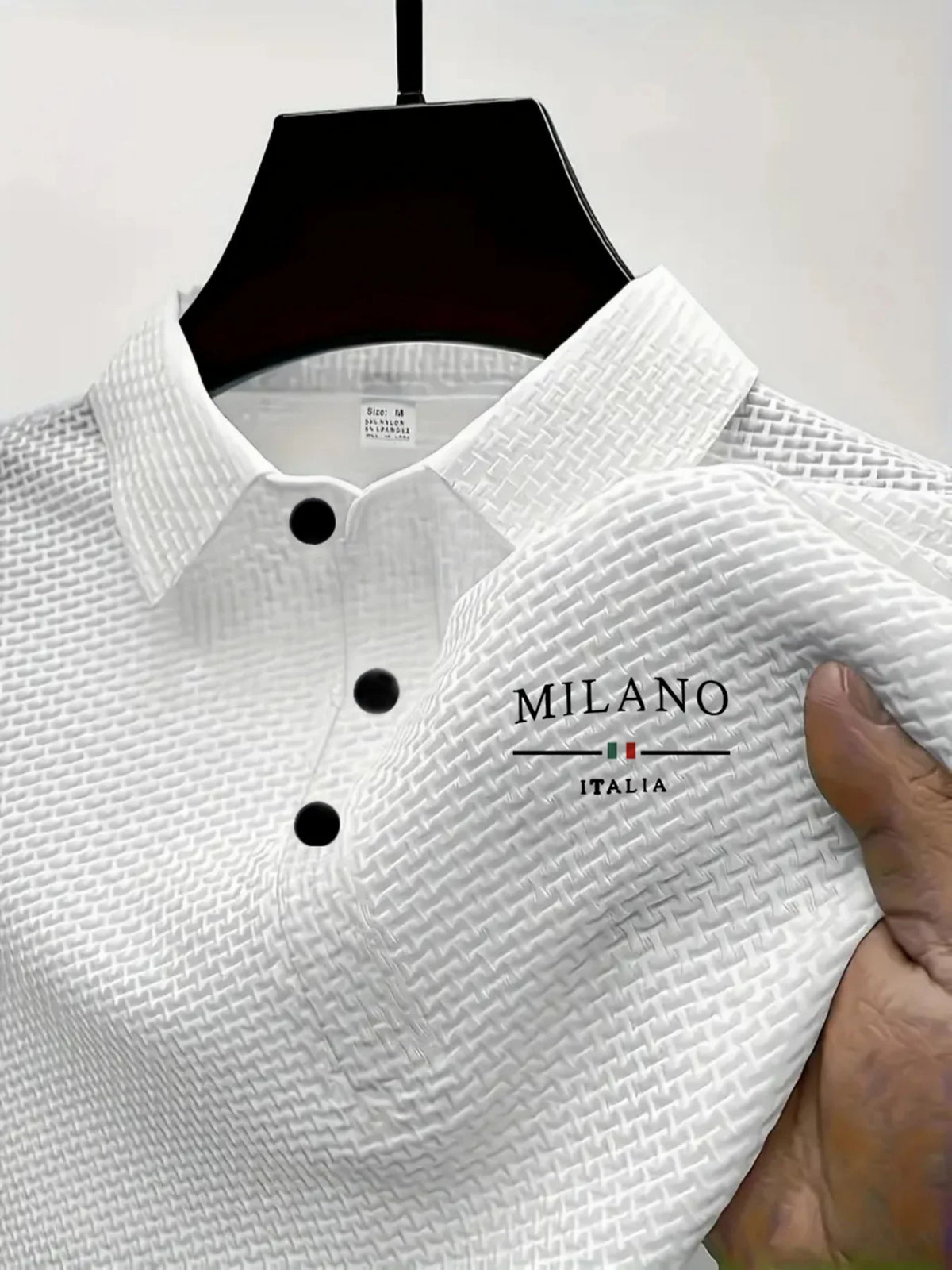 Blue men's casual slim fit Polo shirt by Corporación Turística, perfect for summer and warm-weather fashion.