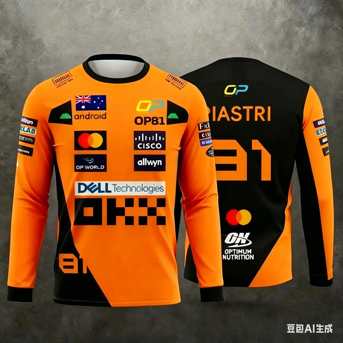 Long sleeve breathable MTB cycling jersey from Corporación Turística, designed for active sports and racing.