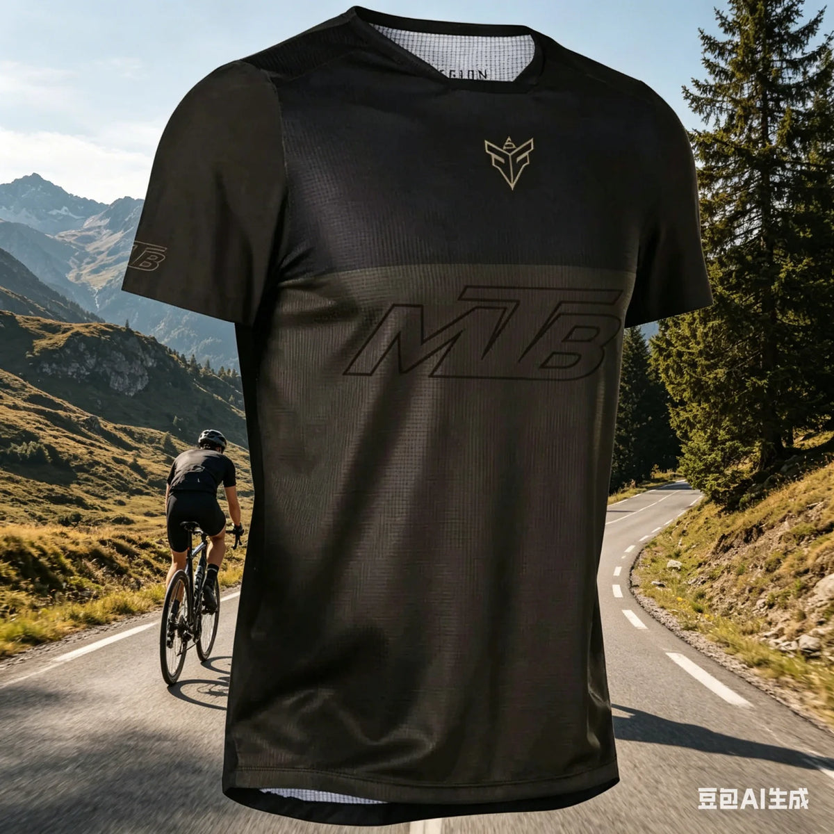 Corporal Turística short-sleeve mountain biking t-shirt for outdoor activities, designed for parents and children.