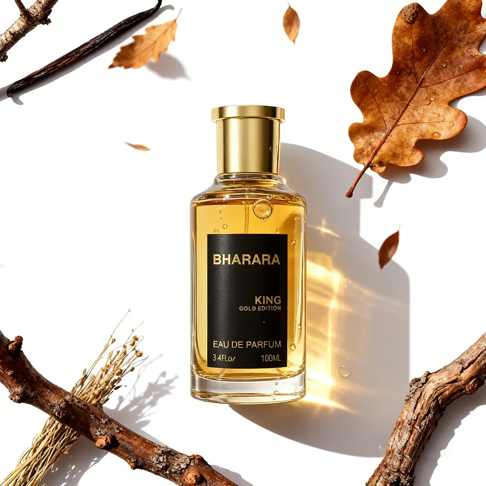 Bharara Rose Eau de Parfum for women by Corporación Turística, 100ml floral fragrance bottle with a pink rose design.