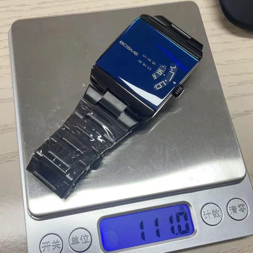 Digital square men's wristwatch by Corporación Turística featuring a sleek design and comfortable strap.