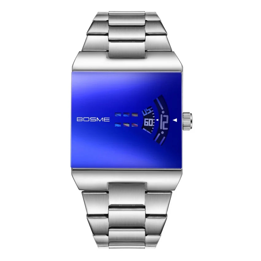 Digital men's wristwatch with a square design from Corporación Turística, featuring a modern and sleek appearance.