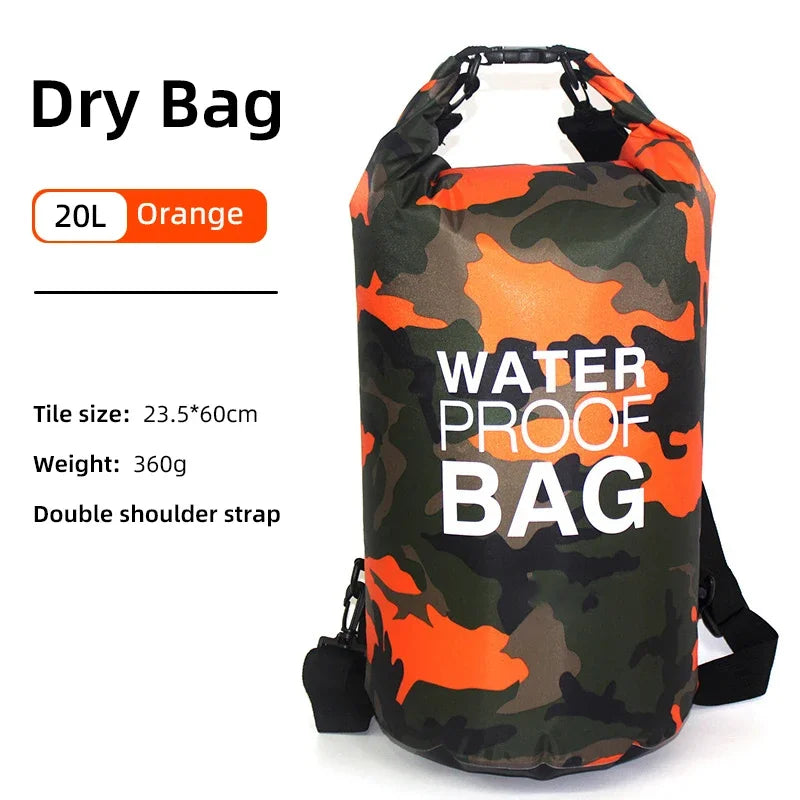 PVC swimming gear package with a dry backpack for women, featuring a rose design from Corporación Turística.