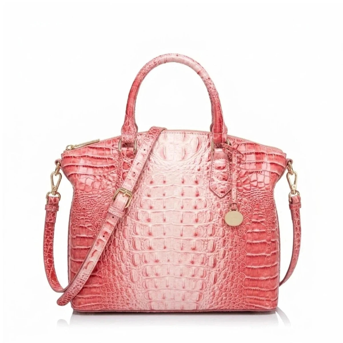 Royal blue and magenta tote bag with textured design, convertible style, for women, by Corporación Turística.