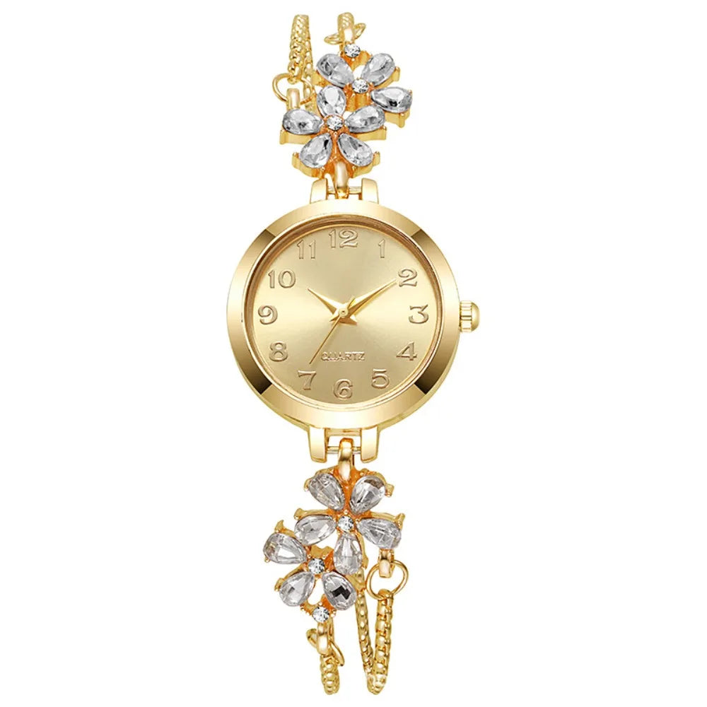 Silver adjustable women's quartz watch by Corporación Turística with water resistance, featuring a sleek design and easy-to-read dial.